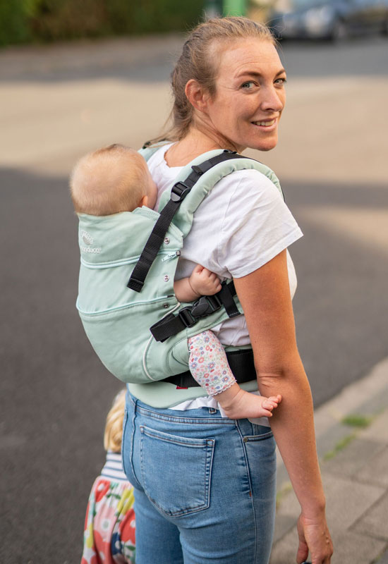 Manduca First Pure Cotton Babytrage  mint street