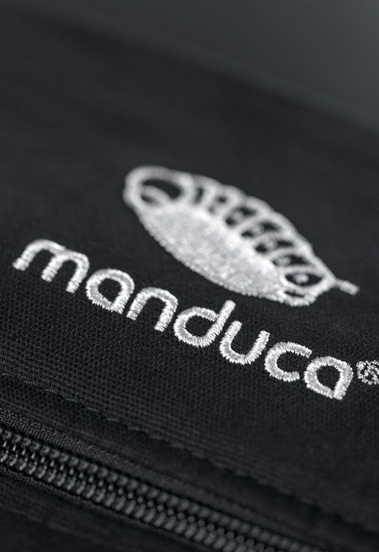 Manduca First Pure Cotton Babytrage  night black logo