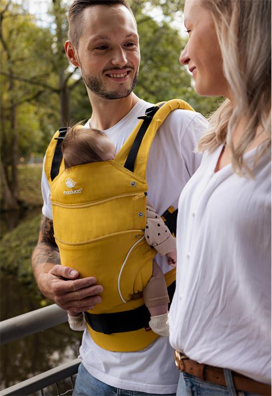 Manduca First Pure Cotton Babytrage  gold family