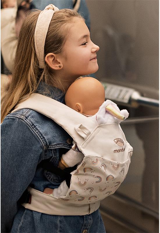 Manduca Doll Carrier Puppentrage Rainbow Day live