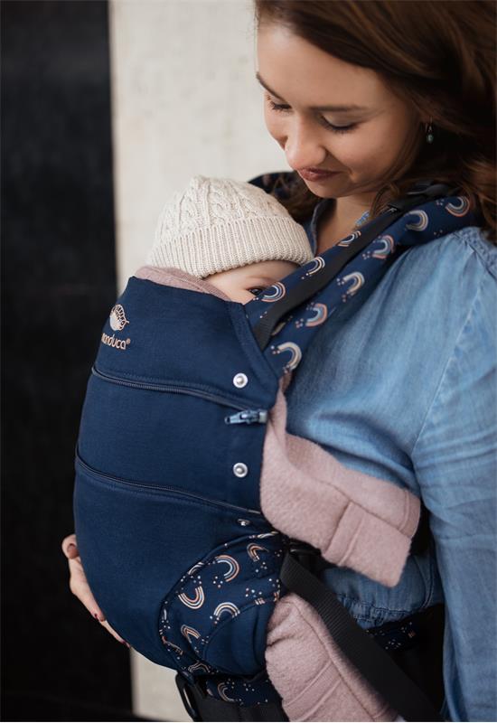 Manduca First Limited Edition Babytrage Rainbow night love