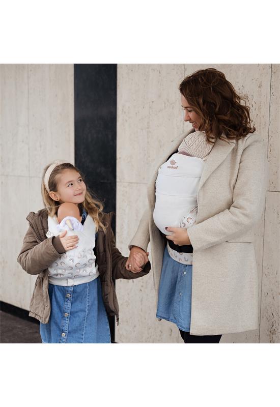 Manduca Doll Carrier Puppentrage Rainbow Day live