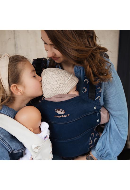 Manduca First Limited Edition Babytrage Rainbow night family