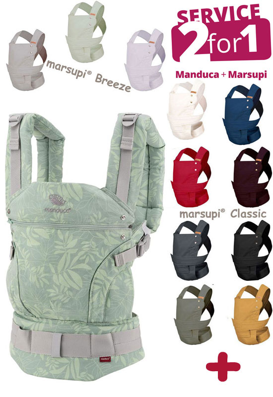 Service 2for1 Marupi und Manduca First Botanc green