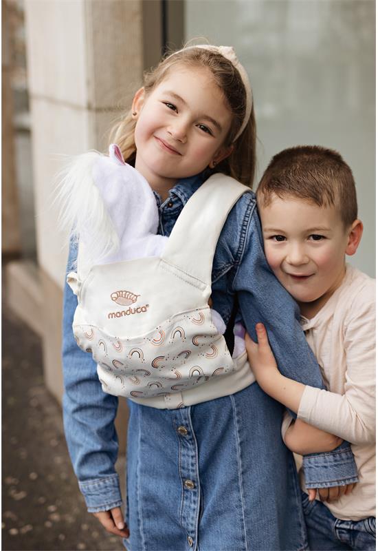 Manduca Doll Carrier Puppentrage Rainbow Day live