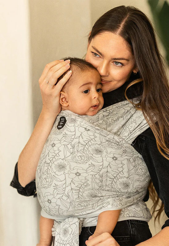 So eine Freude im neuen Moby Classic Seaside Poppies Tragetuch