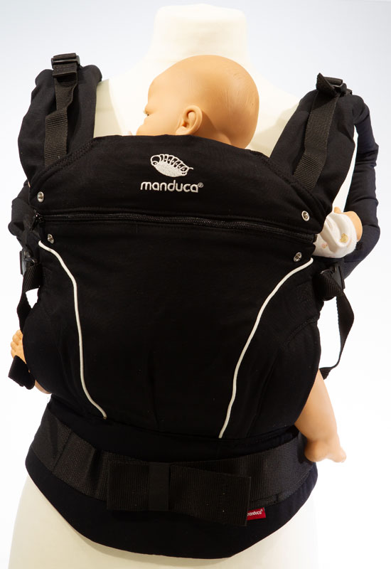 Manduca First Pure Cotton Babytrage  night black