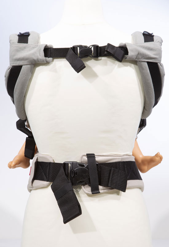 Manduca XT Babytrage grey orange back