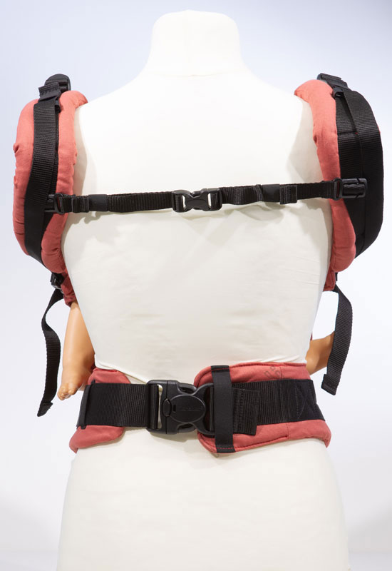 Manduca First Pure Cotton Babytrage rouge logo