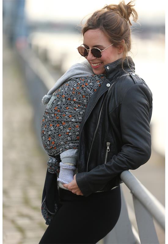 Manduca Sling Softblossom dark live