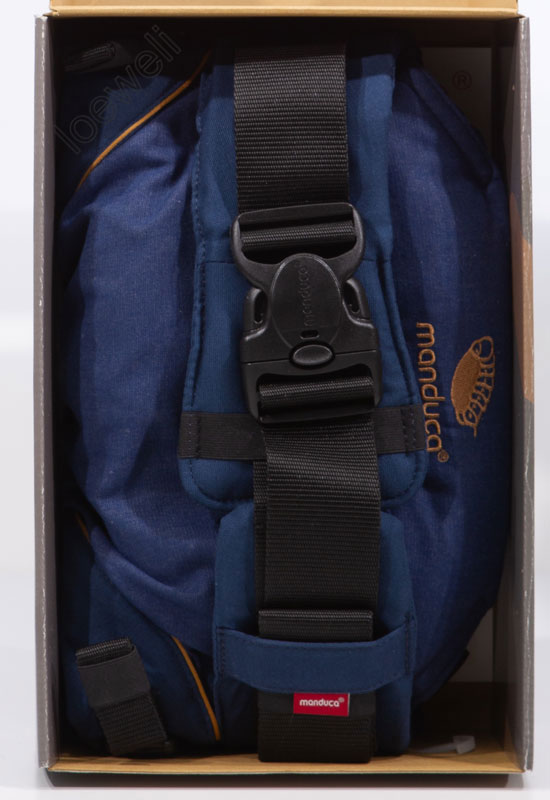 Manduca XT Babytrage denimblue toffee more detail