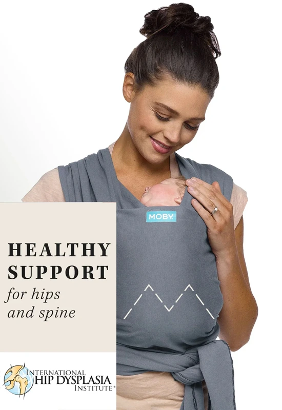 Moby Wrap Tragetuch Flint Hüfte