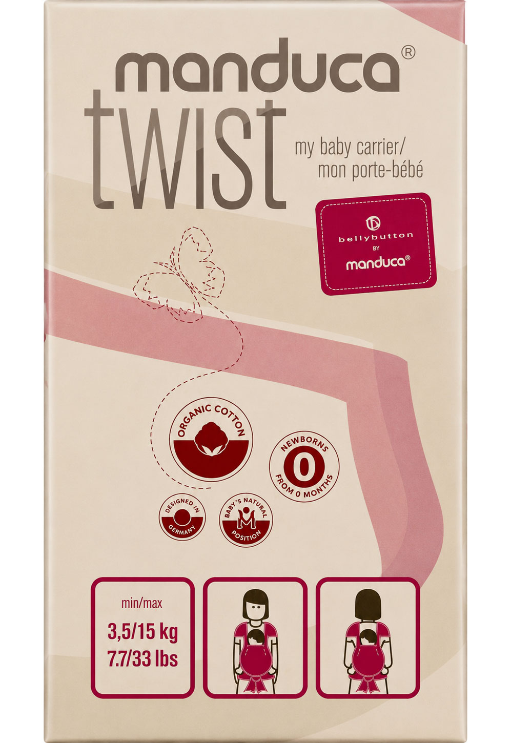 bellybutton by Manduca Twist - Pepita black