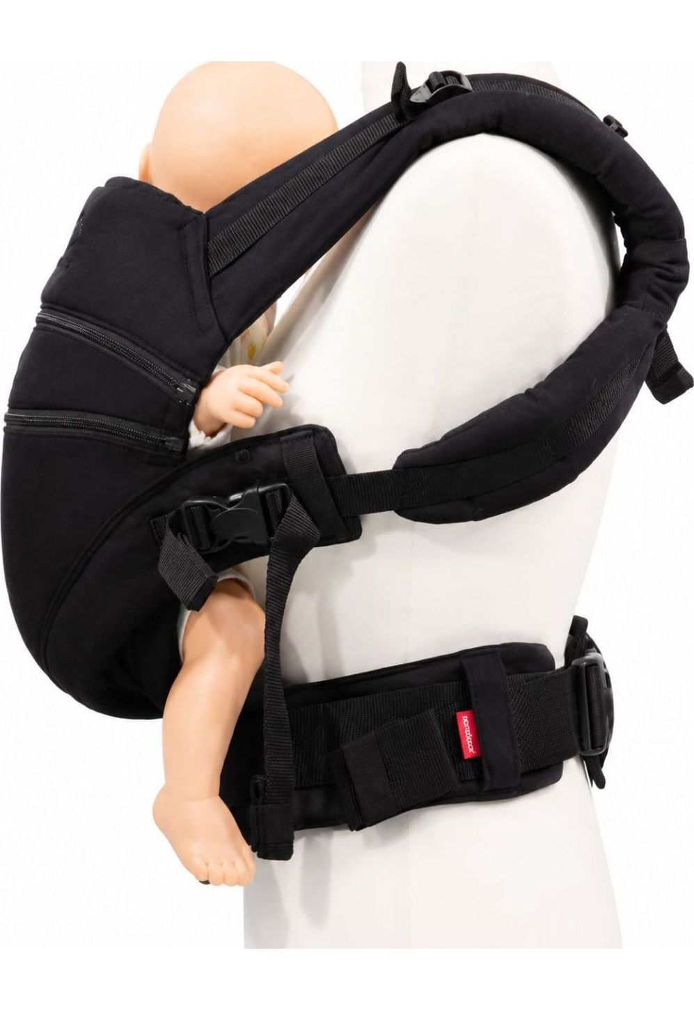 Manduca XT Babytrage Monochrome obsidian front