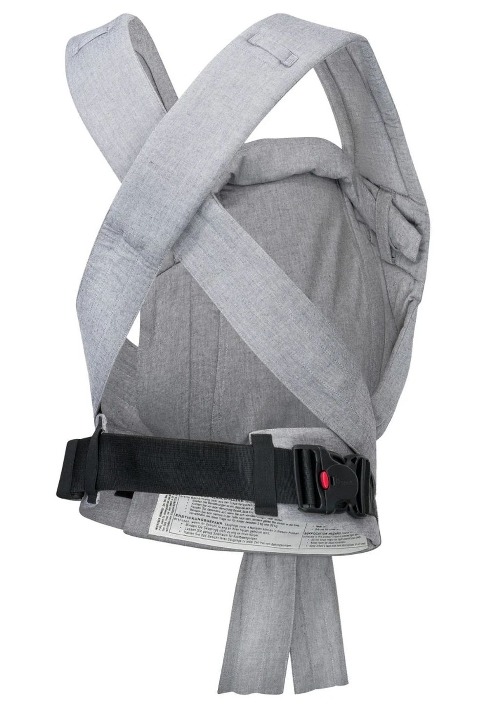 Hoppediz Bondolino Babytrage pure all grey von hinten