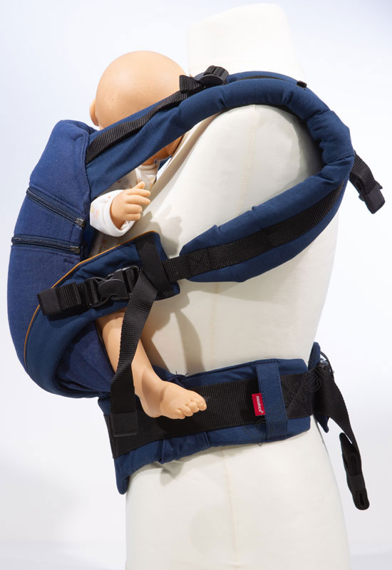 Manduca XT Babytrage denimblue toffee front