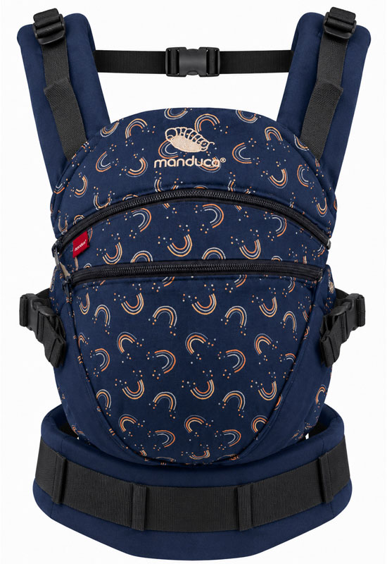 Manduca XT Babytrage Limited Edition Rainbow night front