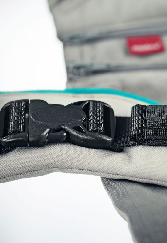 Manduca XT Babytrage grey ocean buckle