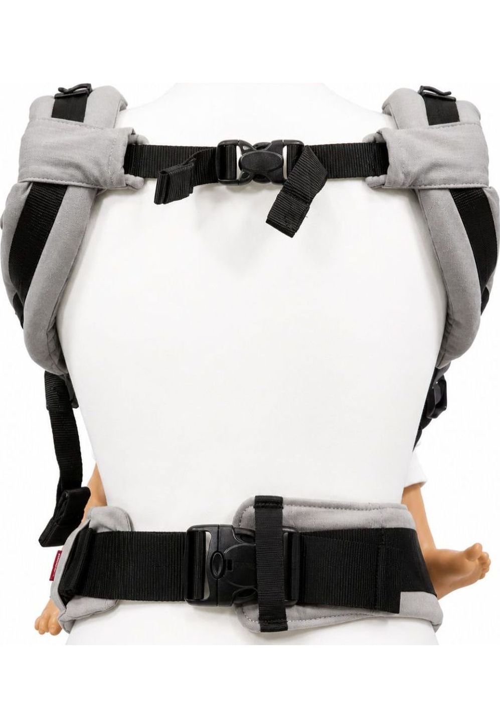 Manduca XT Babytrage grey white back
